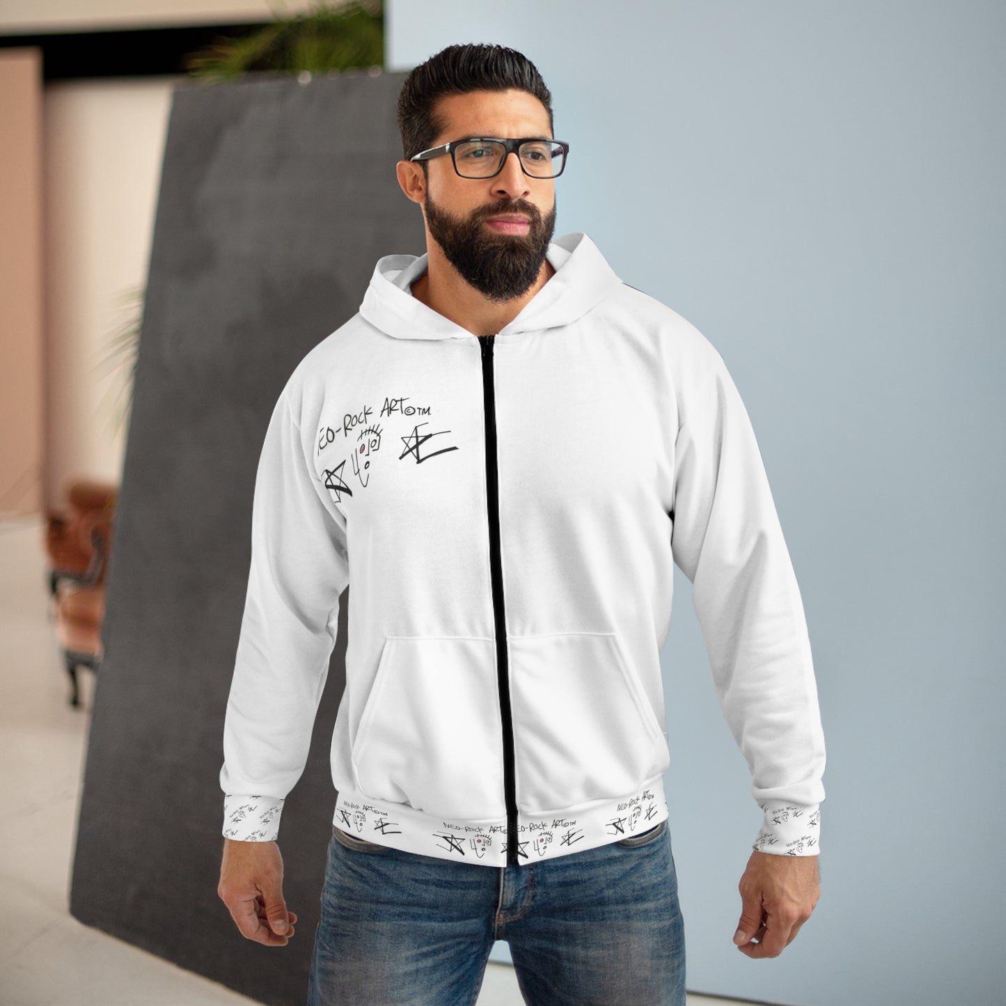 Neo-Rock Art Inc.©️™️ Unisex Zip-up Hoodie