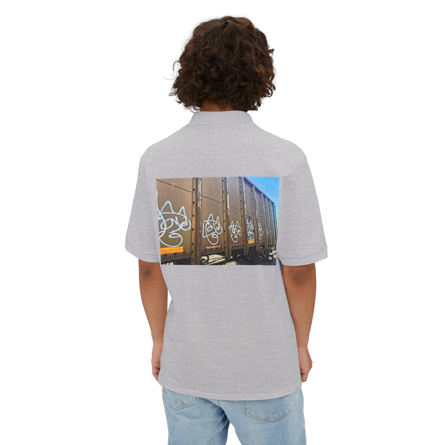 Abstract Neo-Rock Art Inc.Square Polo