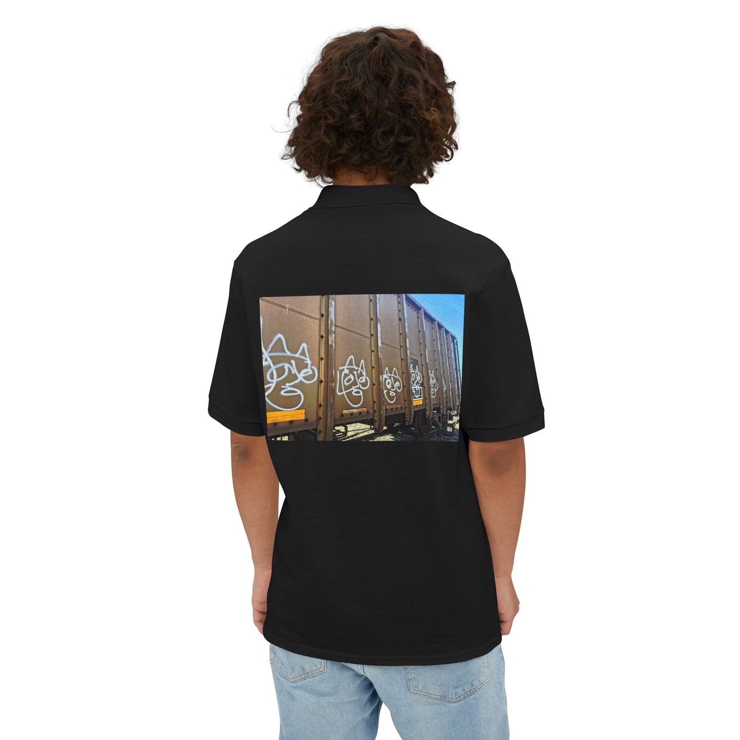 Abstract Neo-Rock Art Inc.Square Polo
