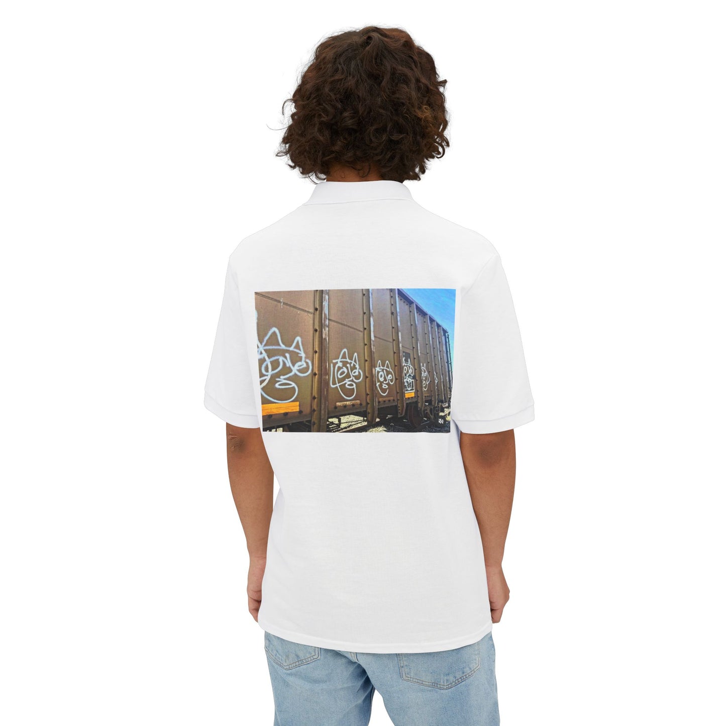 Abstract Neo-Rock Art Inc.Square Polo