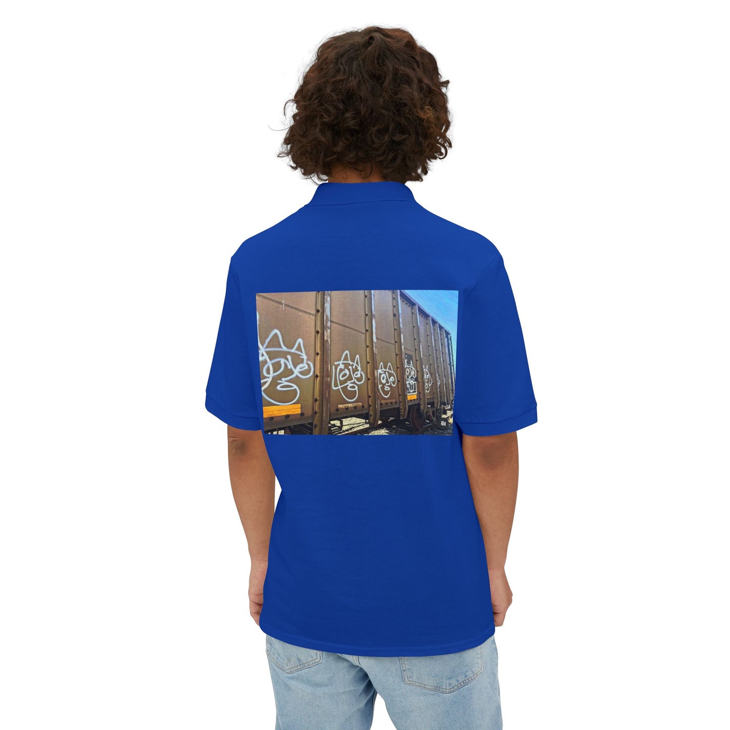 Abstract Neo-Rock Art Inc.Square Polo