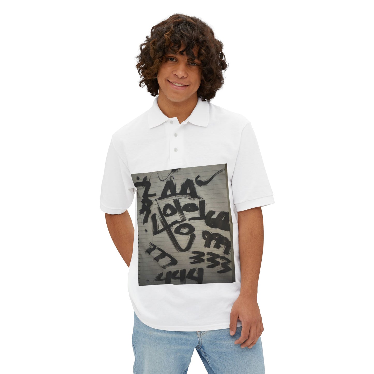 Abstract Neo-Rock Art Inc.Square Polo