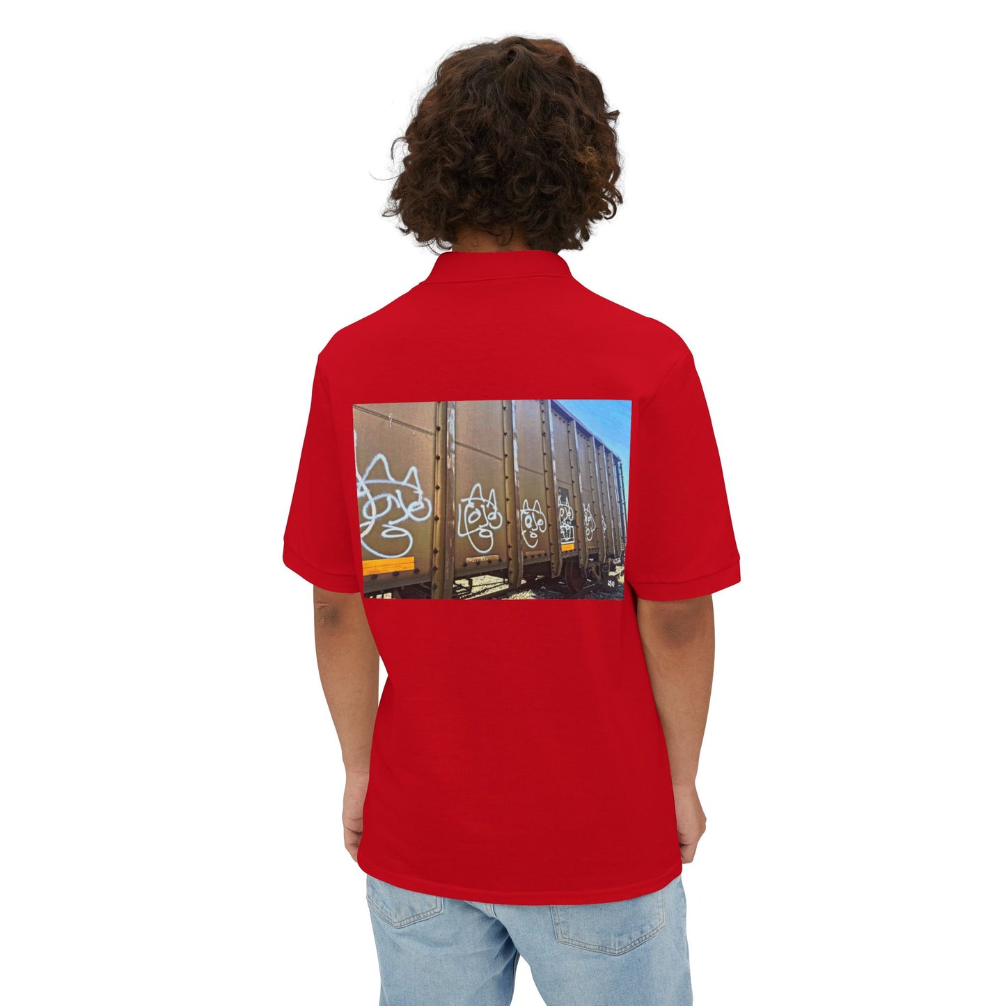 Abstract Neo-Rock Art Inc.Square Polo