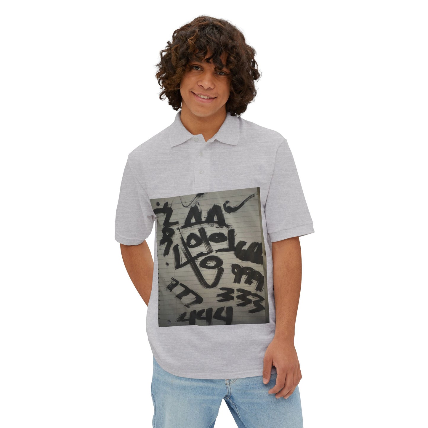 Abstract Neo-Rock Art Inc.Square Polo