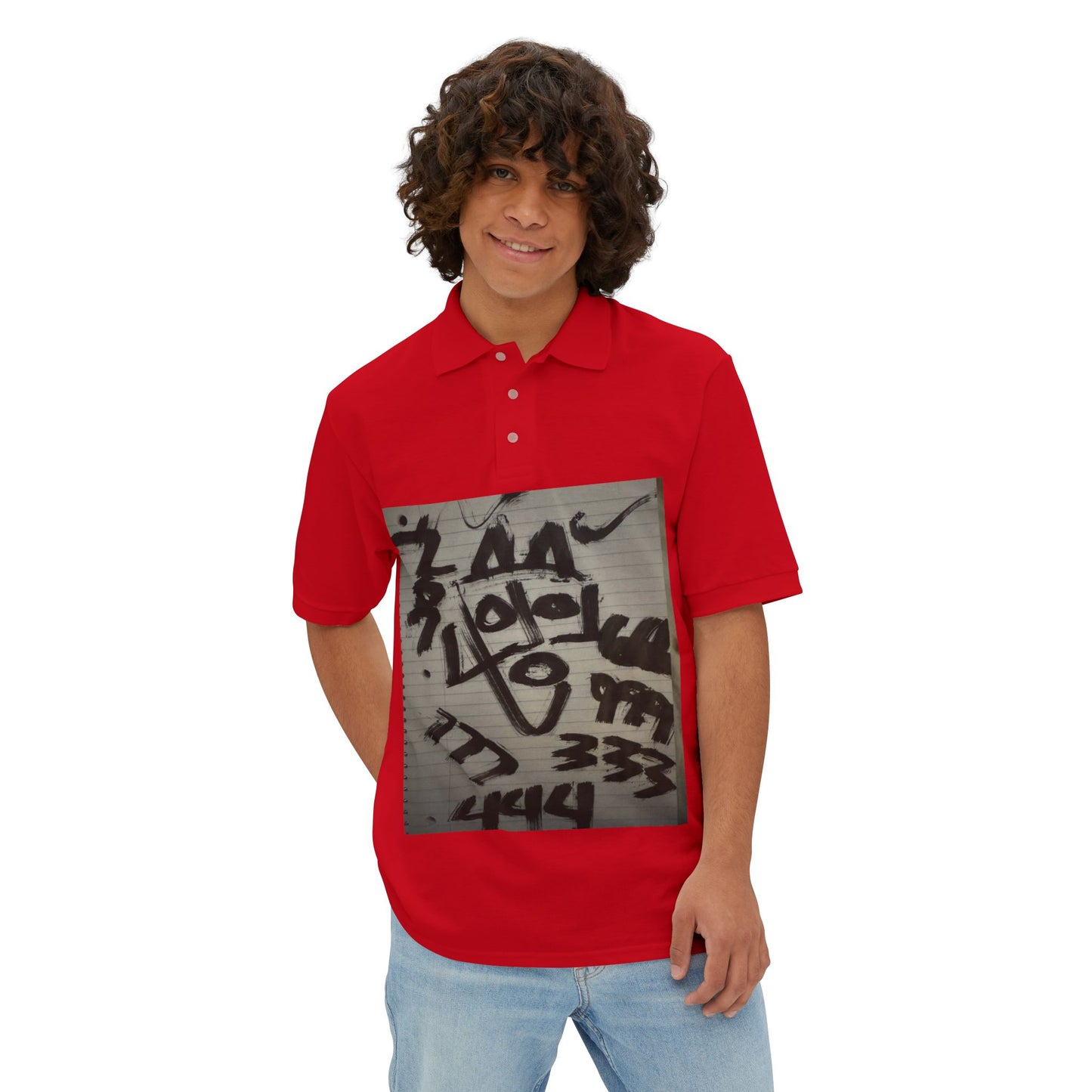 Abstract Neo-Rock Art Inc.Square Polo