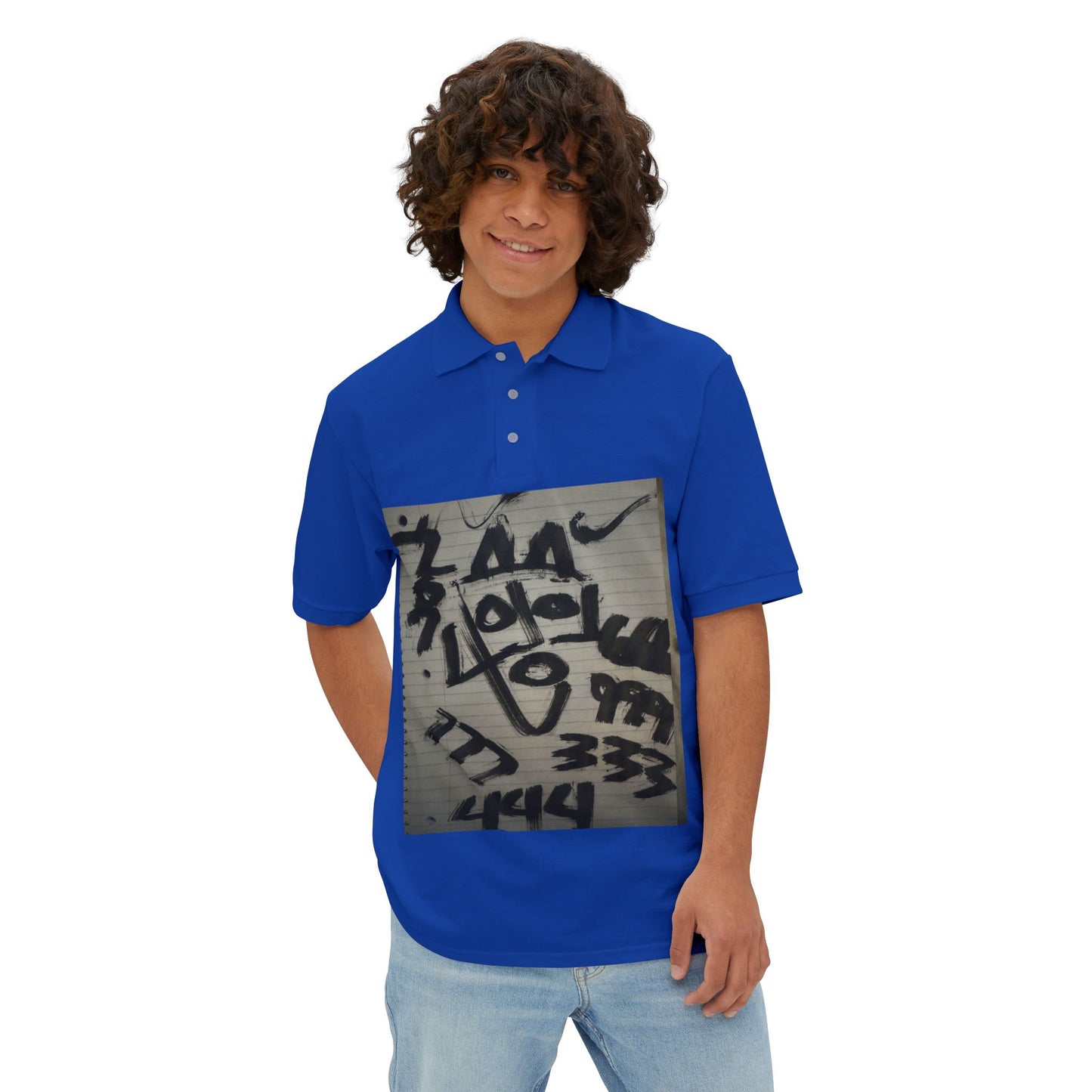 Abstract Neo-Rock Art Inc.Square Polo