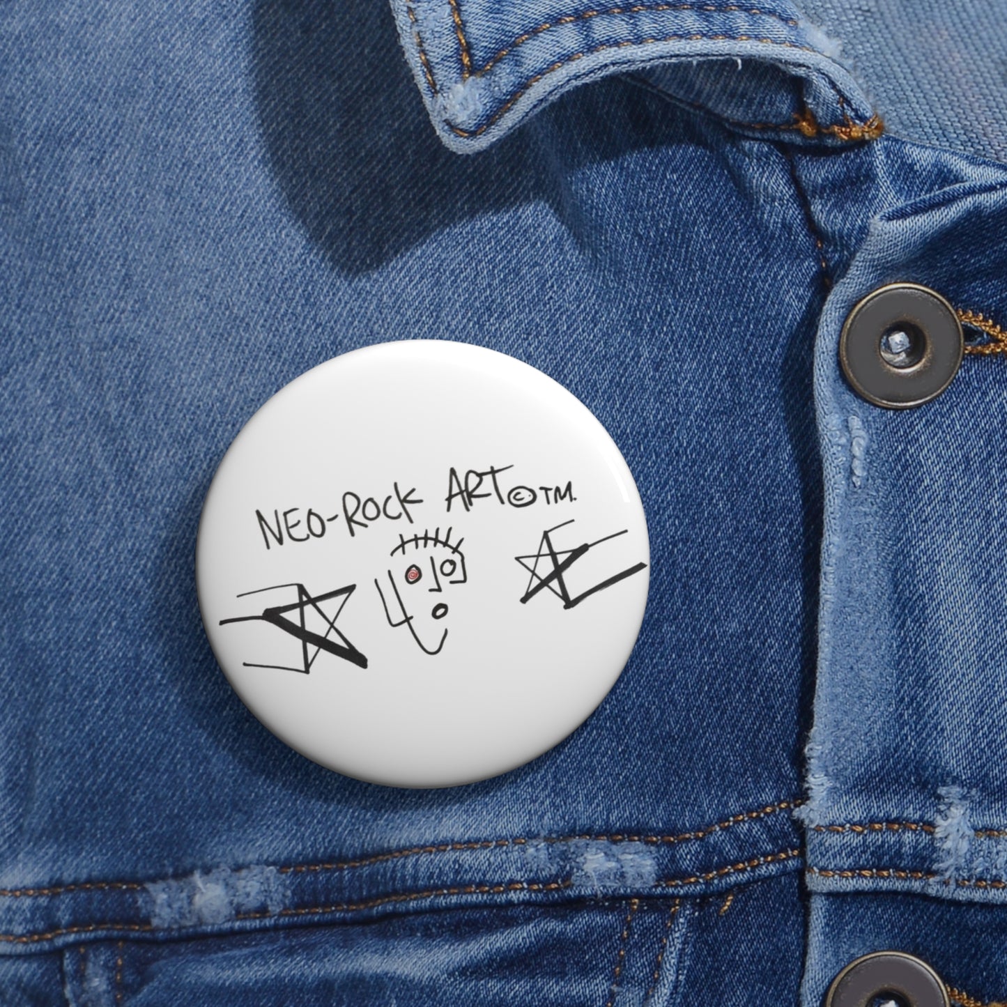 Neo-Rock Art ©️™️  Pin Buttons