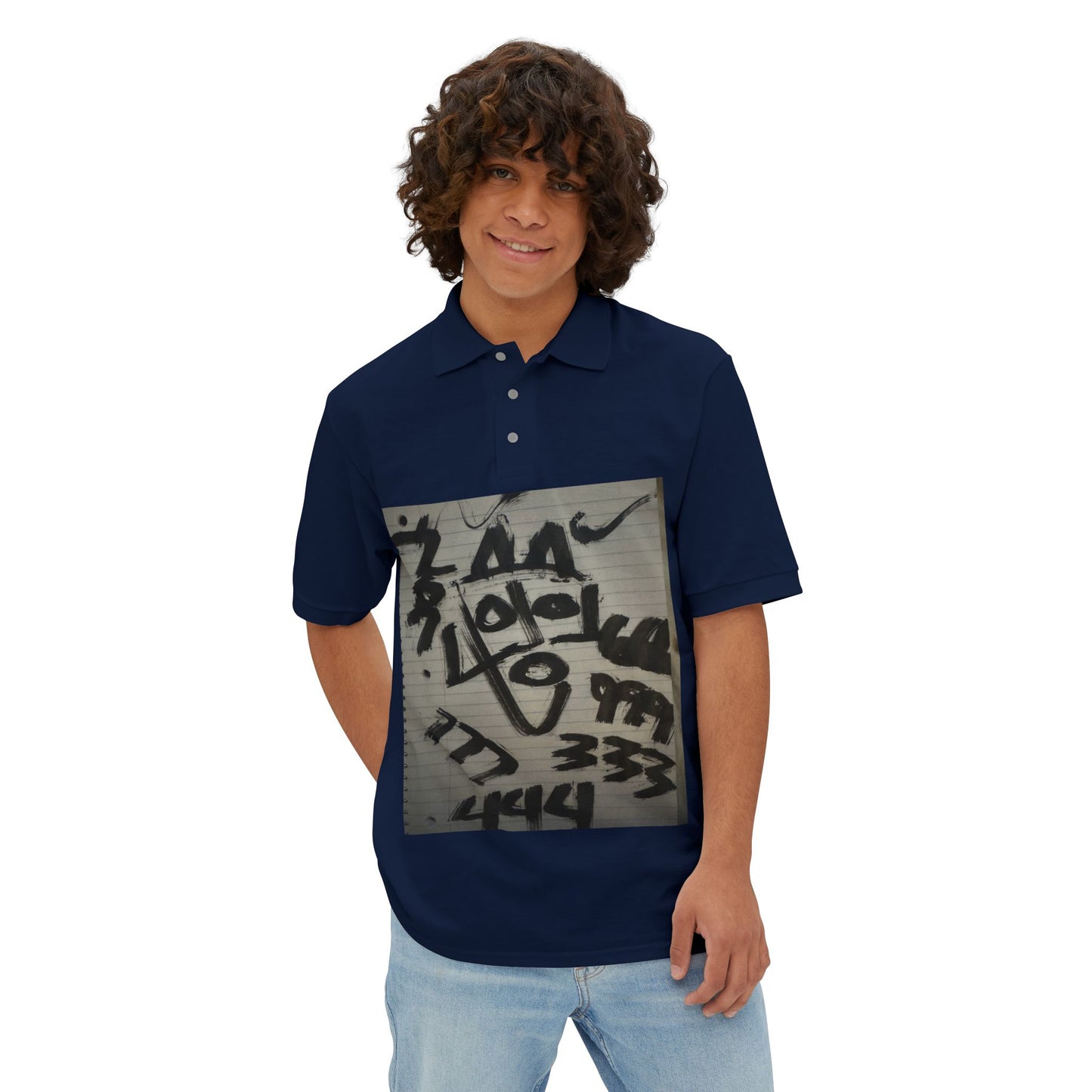 Abstract Neo-Rock Art Inc.Square Polo