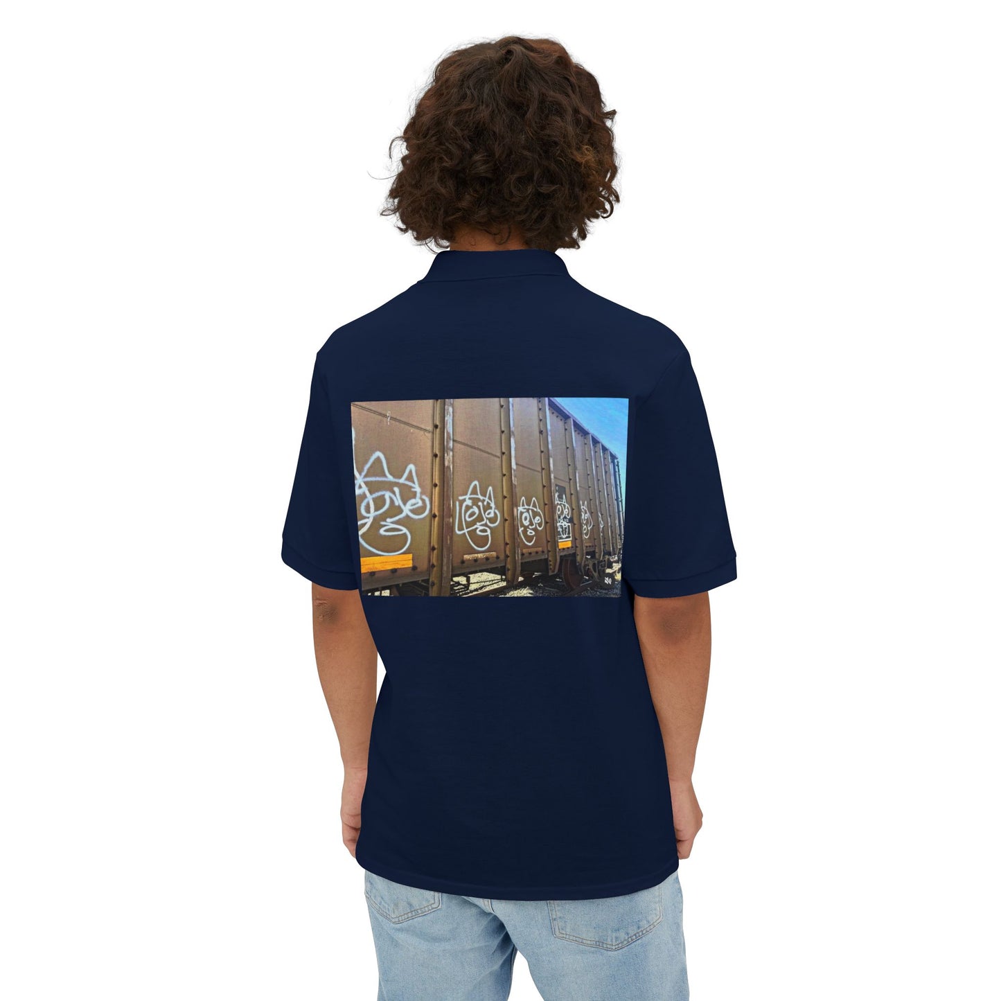 Abstract Neo-Rock Art Inc.Square Polo
