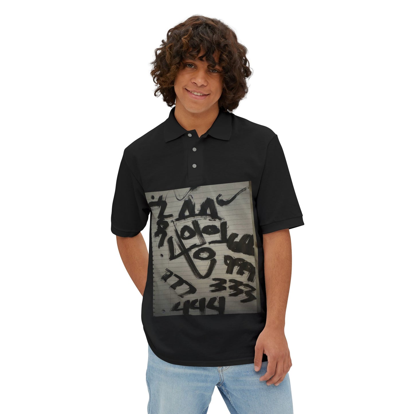 Abstract Neo-Rock Art Inc.Square Polo